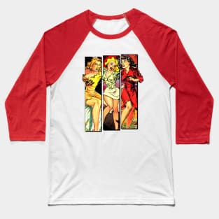 Vintage Comic Cover Girls Baseball T-Shirt